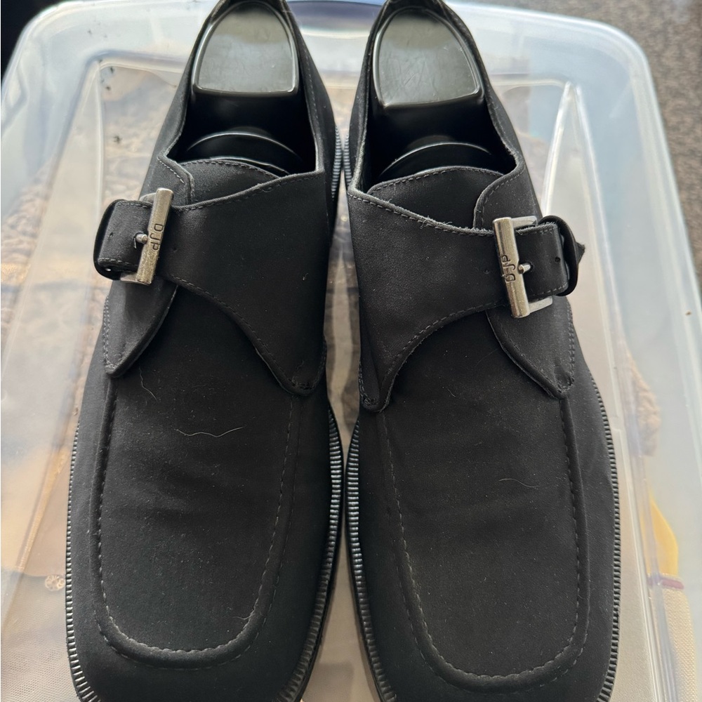 Donald J. Pliner Black Loafers Slip-Ons